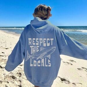 Respect the locals shark hoodie